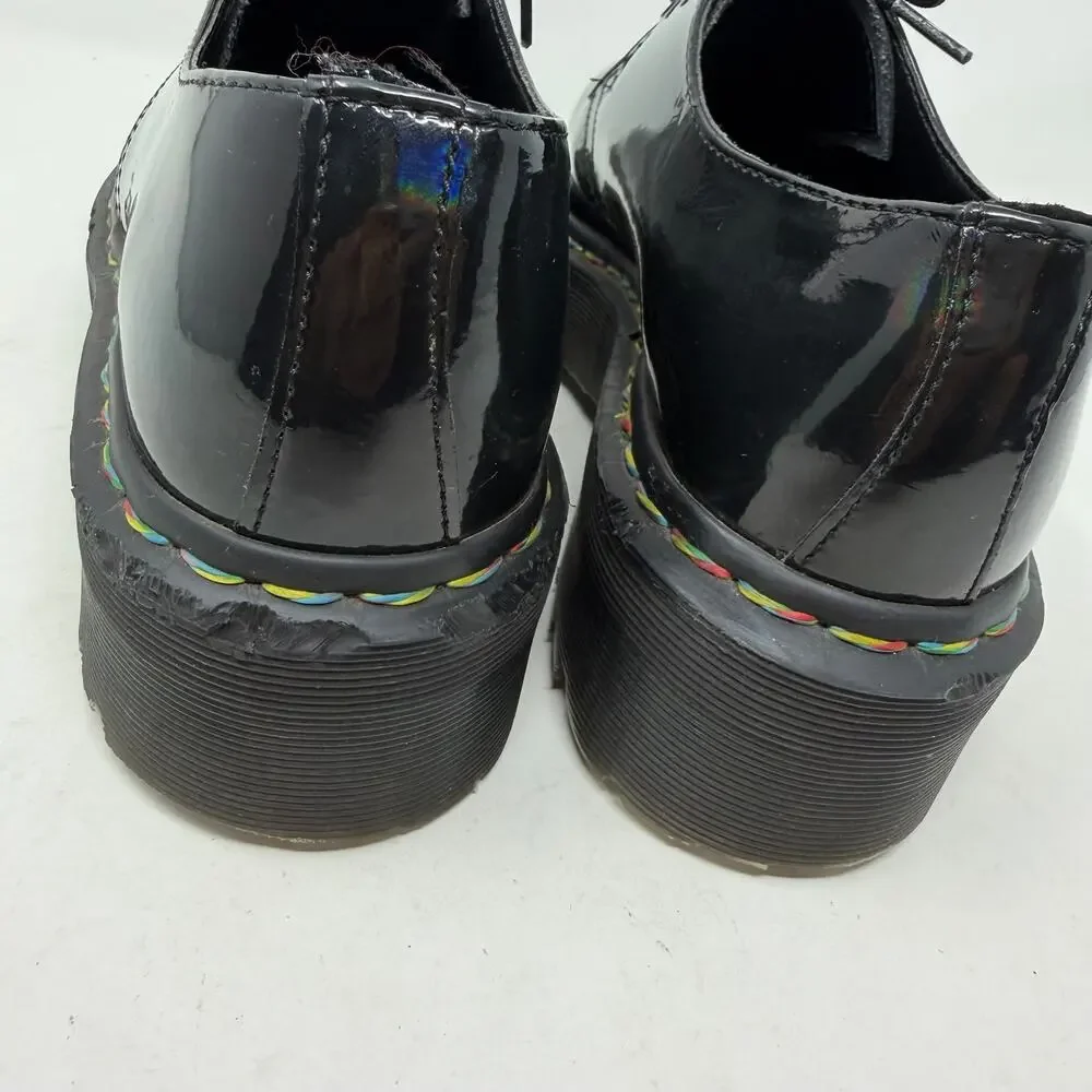 Dr. Martens 1461 Quad Rainbow Platform Shoe W-9 / M-8
